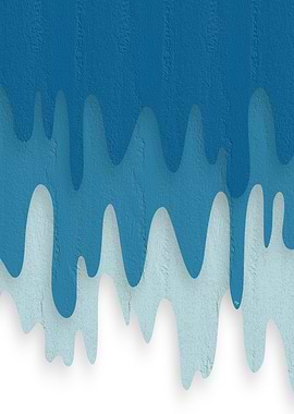 Abstract Blue Water Drip
