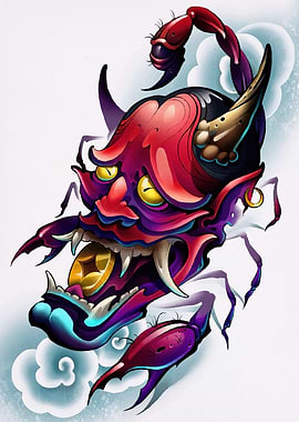 Demon Scorpion Design