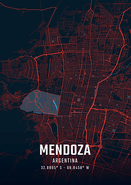 Mendoza City Map