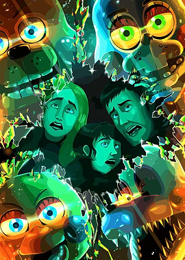 Five Nights at Freddy's Animatronics and People