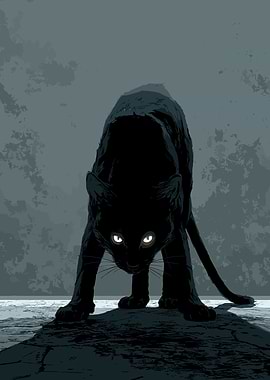 Black Panther Ready to Pounce