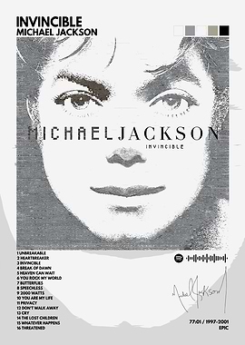 Michael Jackson Invincible Album Cover Art