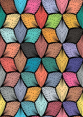 Colorful Abstract Geometric Pattern