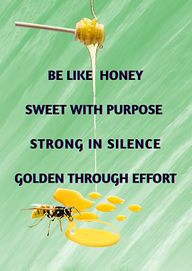 Be Like Honey Inspirational Art
