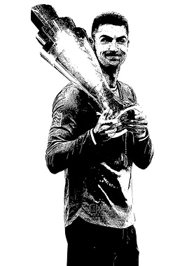 Cristiano Ronaldo with Trophy