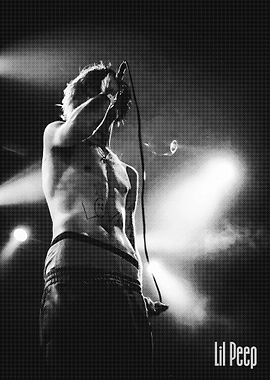 Lil Peep performing on stage