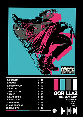 Gorillaz The Now Now Album COVER POSTER