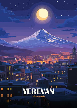 Yerevan, Armenia Nightscape