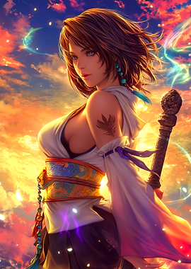Beautiful Yuna Maiden Fantasy Game