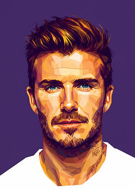 David Beckham Pop Art Portrait