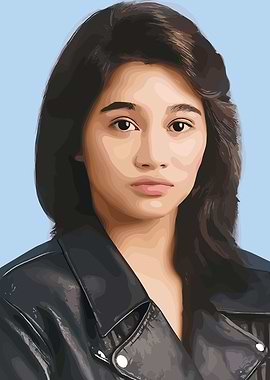 Portrait of a Woman in Leather Jacket