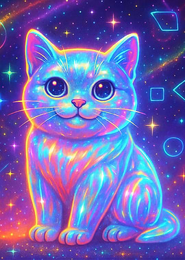 Neon Cat Space
