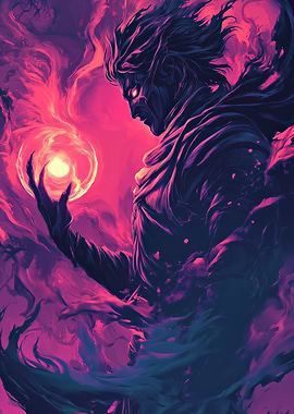 Dark Sorcerer with Orb of Power