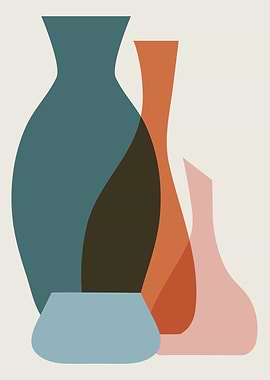 Abstract Vases Still Life