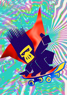 Skateboarding Gorilla