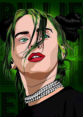 Billie Eilish Digital Portrait