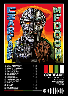 MFDOOM Czarface Meets Metal Face Album Art
