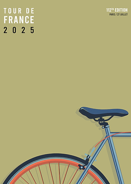 Vintage Cycling Posters – Tour De France Prints, Wall Art For Man Cave, Home Décor – 1990s, UK