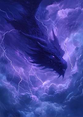 Storm Dragon in Electric Sky