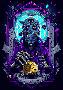 Mystic Figure with Dice