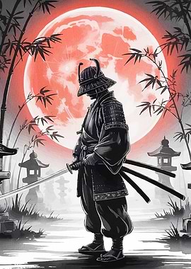 Samurai Red Moon