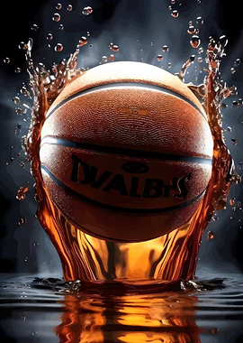 Basketball in Liquid Splash