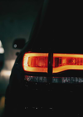 Car Tail Light Close-Up