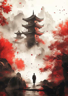 Japanese Samurai Landscape