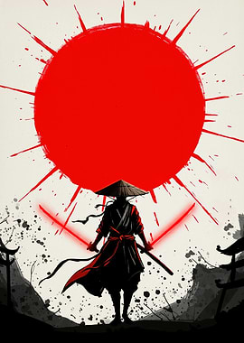 Samurai Red Sun Swords