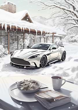 Aston Martin in Winter