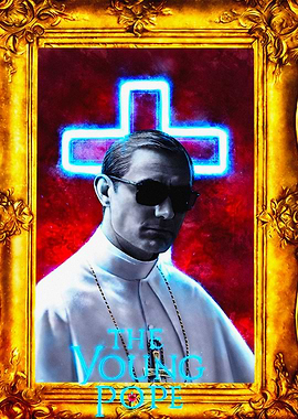 The Young Pope Framed Portrait