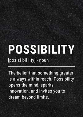 Possibility Definition