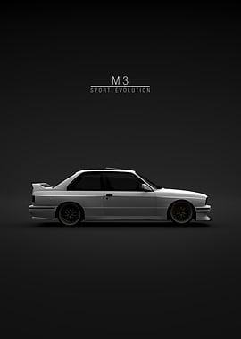 BMW M3 E30 Evo 3 White