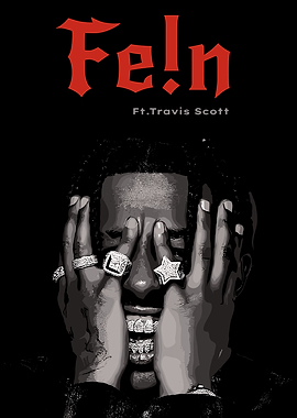 Fe!n ft. Travis Scott Artwork