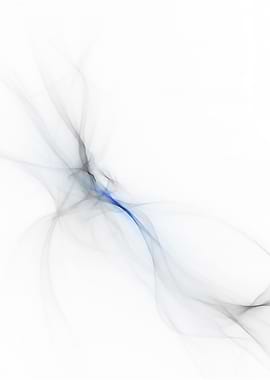 Abstract Smoke Design on White Background