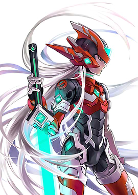 Mega Man Zero character illustration