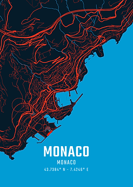 Monaco City Map