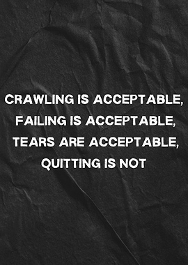 Inspirational Quote on Dark Background