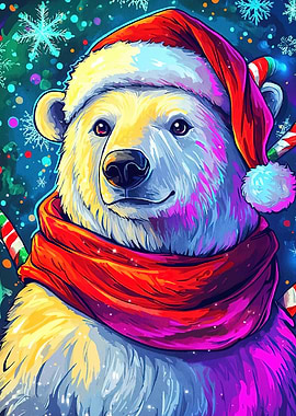 Festive Polar Bear
