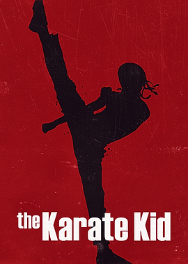 The Karate Kid Silhouette Poster
