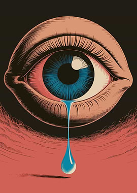 Crying Eye Illustration