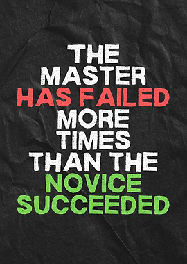 Master Failed More Times Than Novice