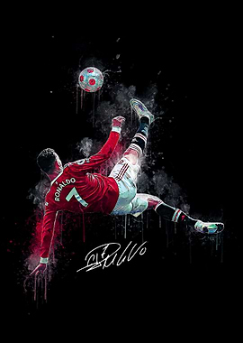 Cristiano Ronaldo Bicycle Kick Art