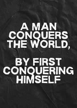 Conquer Yourself Inspirational Quote