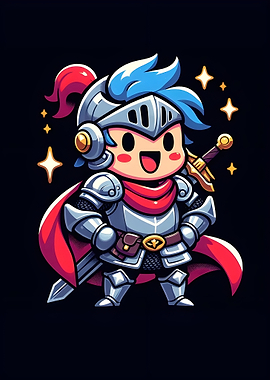 Cute Cartoon Knight