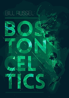 Bill Russell Boston Celtics Art