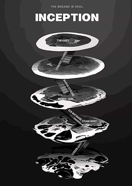 Inception Movie Poster Minimalist Art