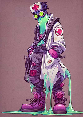 Slime Doctor Character Illustration