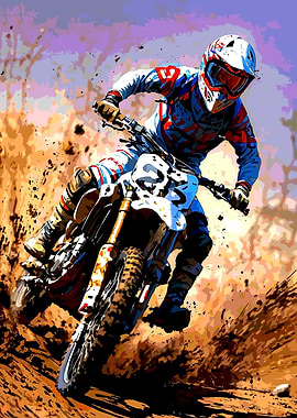 Best Moment Motocross Rider in Action