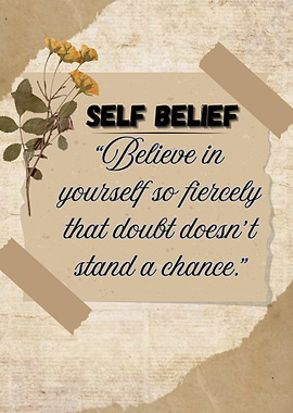 Self Belief Inspirational Quote